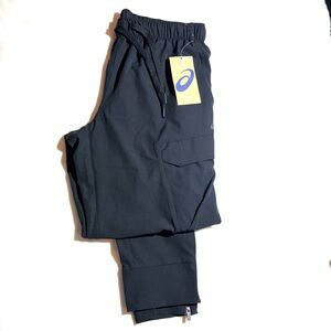 Black Woven Super-light and Stretchy Cargo Pants